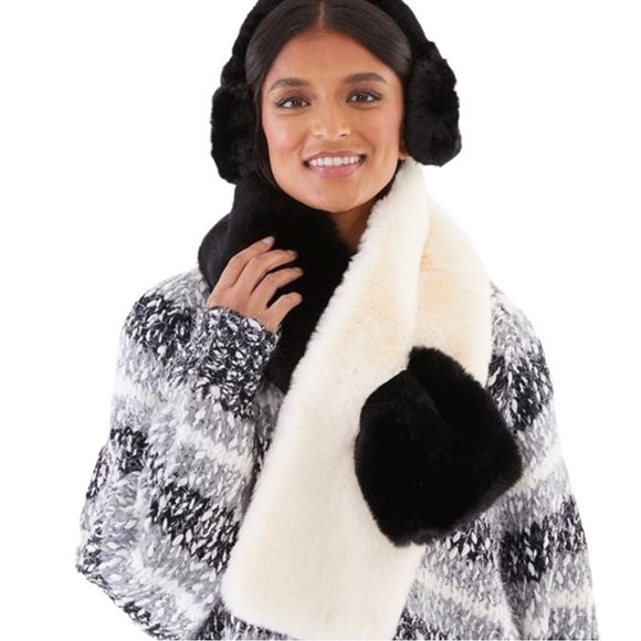 NEW Apparis Layne Faux Fur Stole & Ear Muff Bundle Set ON TREND - Picture 10 of 12